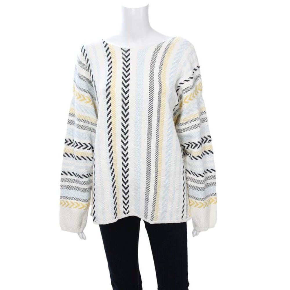 Coco Y Club Unisex Pullover Sweater Black Cotton Aztec Size 2XL